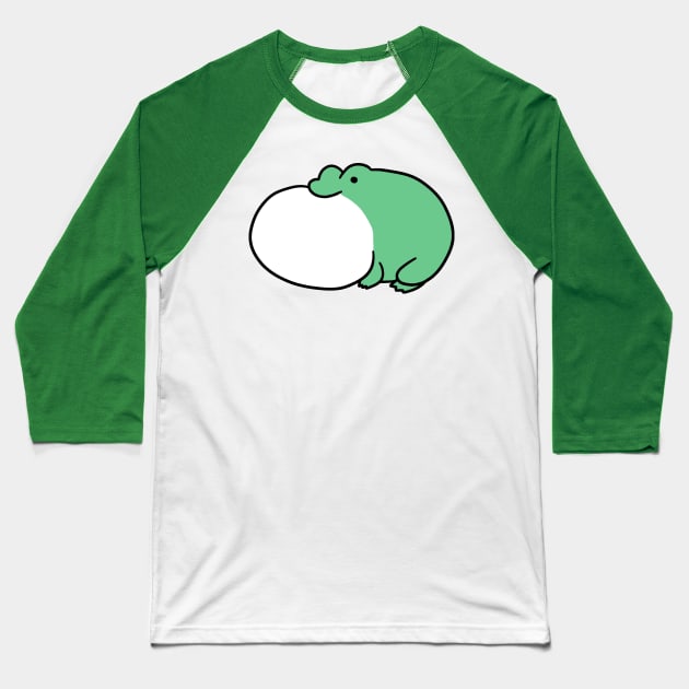 Frog Vocal Sac Baseball T-Shirt by saradaboru
